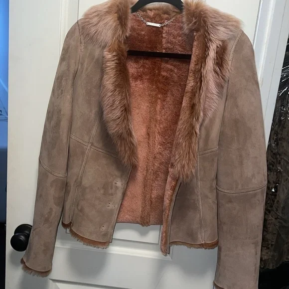 Elige Tahari fur jacket